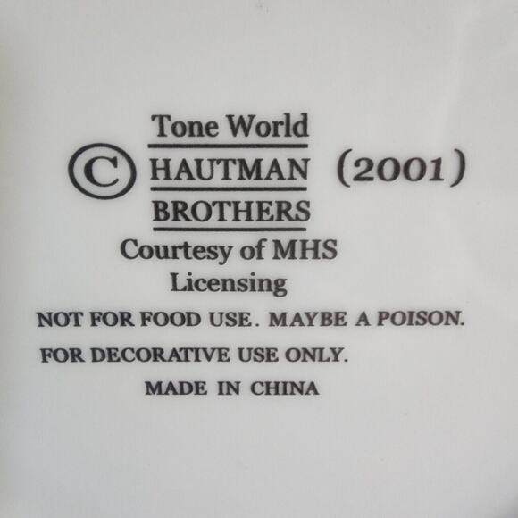 Tone World 2001 Hautman Brothers Collector Plate 8 1/4" Beautiful White Horse - Picture 7 of 7